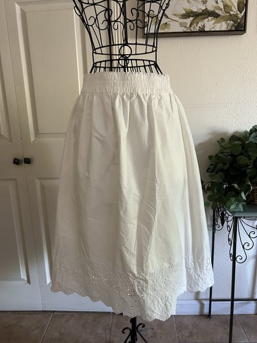 Uniqlo midi white - uniqlo, cotton